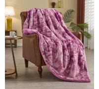NEWCOSPLAY Super Soft Faux Fur Throw Blanket Premium Sherpa Backing Warm and Cozy Throw Decorative for Bedroom Sofa Floor (Light Purple, Throw(50"x60"))