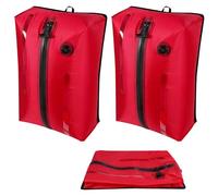 Newdehenm Vacuum Bag for Travel, Reusable Compression Waterproof for Suitcase,Storage Organizer,Luggage,Backpack, Red, L