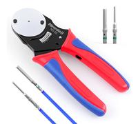 Newdeli Deutsch Crimp Tool Size 20 Deutsch Connector Tool 4 Way Indent 8 Impression Type Closed Barrel Crimper 20 22 AWG Solid Barrel Contact & Circular Connector Contacts Pin Crimping Tool