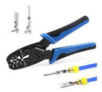 Newdeli Weather Pack Crimper AWG24-14 Open Barrel Crimping Tool Waterproof Sealed Connectors Crimping Tool for Delphi APTIV Packard Weather Pack Terminals or Metri-Pack 150, 280 Connectors