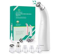 NEWDERMO 2-in-1 Microdermabrasion Machine Facial Diamond Pore Suction Machine Blackhead Remover Vacuum Salon-Level Dermabrasion at Home (Pure White)