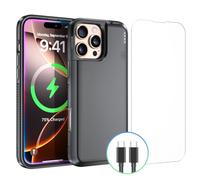 NEWDERY Battery Case for iPhone 16 Pro 5000mAh, CarPlay,Wired Headset,Sync-Data Supported, Portable Rechargeable Charger Charging Case for iPhone 16 Pro 6.3” Black