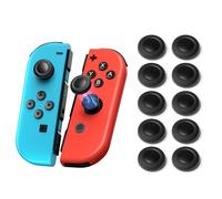 NEWDERY Joystick Replacement Thumb Grips for Nintendo Switch, Non-Slip Laser Textured Grip Design, Wear-resistant Joystick Covers for Nintendo Switch, 5 Pairs (10pcs)