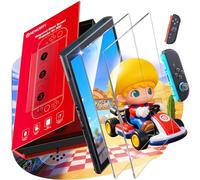 NEWDERY Screen Protector for Nintendo Switch 2, 9H Tempered Glass Film, Auto Alignment, Bubble-Free Easy Installation, Anti-Fingerprint Anti-Scratch, Touch Sensitive, HD Clear Full Coverage, 2 Pack