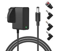 Newding 12V 2A Power Adapter Compatible with LED Strip Lights, CCTV Camera, Router, Universal 24W Mains Charger UK Plug with 5 Connectors