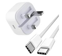 Newding 20W USB C Charger for Phone 15 Pro Max Plus, Phone 16 Series, Foldable UK Plug, Fast Mains Adapter with 1.5M Cable
