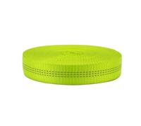 NewDoar 1 inch Nylon Tubular Webbing - UIAA & CE Certified Climbing Tape - Heavy Duty DIY Strap for Rescue, Rock Work, Anchor Building & Outdoor Strapping (Green,5Yard)