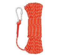 NewDoar 6mm Marine Floating Rope High-Strength Braided Reflective Anchor Mooring Rope with Hook 10M 20M 30M 50M Dock Lines for Boating, Camping, Anchoring, Fishing, Mooring, Tent Canopy-Orange/20M