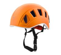 NewDoar Climbing Helmet EN 12492 Certified Half Dome Helmet Ultralight Design with 11 Ventilation Ports & Headlamp Clips for Rock/Ice Climbing, Caving, Rescue Adjustable 57-62cm (Men/Women)-Orange