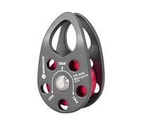 NewDoar Micro Mobile Pulley 30KN/6746lb Mobile Single Pulley Cheek Shaped for Max Rope 12mm Rope for Climbing, Rescue Lifting,Hitch Tending-Grey/1pc