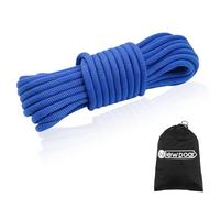 NewDoar Outdoor Rope 18KN 10mm (3/8in) High Strength Accessory Cord Rope Double Braid Multifunctional Cord for Camping, Hiking, Fishing, Hauling Loads, Hammocks,Tents(Blue 10mm,20ft)