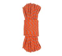 NewDoar Outdoor Rope 6mm Accessory Cord Rope 6M/15M/30M/50M Escape Rope Multifunctional Cord for Magnet Fishing, Hauling Loads Sailboat Dock lines Camping Hiking Hauling Dragginge-Orange/50M