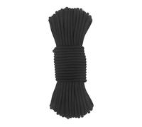 NewDoar Outdoor Rope 6mm Accessory Cord Rope 6M/15M/30M/50M Escape Rope Multifunctional Cord for Magnet Fishing, Hauling Loads Sailboat Dock lines Camping Hiking Hauling Dragginge-Black/30M
