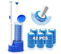 NEWE Disposable Toilet Brush Holder with Cleaner Refills