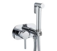 NewEast Handheld Bidet Sprayer Kit, Brass Hot and Cold Shower Spray Bidet Attachment, Bathroom Toilet Concealed Muslim Bidet Shattaf Wall Mount