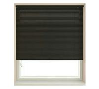 NewEdgeBlinds Black 25mm Slat PVC Venetian Blind (152cm Drop) - 100cm