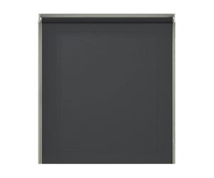 NewEdgeBlinds Black Plain Straight Edge Daylight Roller Blind - 125cm