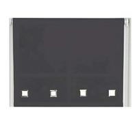 NewEdgeBlinds Black Square Eyelet Edge Roller Blind - 75cm