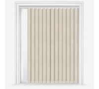 NewEdgeBlinds Cream Dimout Vertical Blind 89mm Slats 240cm Drop - 180cm