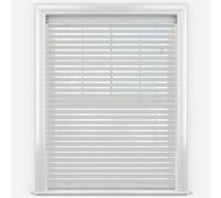 Dove Grey 50mm Faux Wood Venetian Blinds Fine Grained With Strings 120cm Drop 160cm Wide