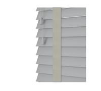Faux Wood Venetian Blinds with Tapes - Dove Grey / 120