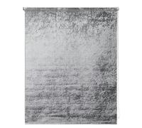 NewEdgeBlinds Grey Crushed Velvet Roller Blinds - 50cm