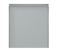 NewEdgeBlinds Light Grey Plain Straight Edge Daylight Roller Blind - 160cm