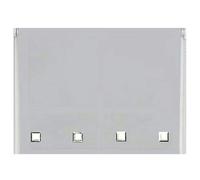 NewEdgeBlinds Light Grey Square Eyelet Edge Roller Blind - 80cm