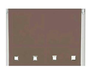 NewEdgeBlinds Mocha Square Eyelet Edge Roller Blind - 75cm