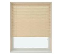 NewEdgeBlinds Natural 25mm Slat PVC Venetian Blind (152cm Drop) - 45cm