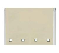 NewEdgeBlinds Natural Square Eyelet Edge Roller Blind - 110cm