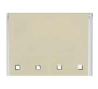 NewEdgeBlinds Natural Square Eyelet Edge Roller Blind - 115cm