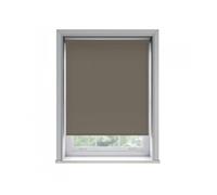 NewEdgeBlinds No Drill Chocolate Thermal Blackout Roller Blind (170cm Drop) - 150cm