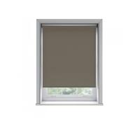 NewEdgeBlinds No Drill Chocolate Thermal Blackout Roller Blind (170cm Drop) - 175cm