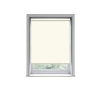 NewEdgeBlinds No Drill Cream Thermal Blackout Roller Blind (170cm Drop) - 50cm
