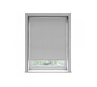NewEdgeBlinds No Drill Light Grey Thermal Blackout Roller Blind (170cm Drop) - 125cm