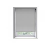NewEdgeBlinds No Drill Light Grey Thermal Blackout Roller Blind (170cm Drop) - 55cm