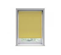 NewEdgeBlinds No Drill Ochre Thermal Blackout Roller Blind (170cm Drop) - 70cm