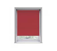 NewEdgeBlinds No Drill Red Thermal Blackout Roller Blind (170cm Drop) - 160cm