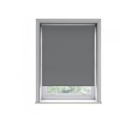 90cm No Drill Slate Grey Thermal Blackout Roller Blind (170cm Drop)
