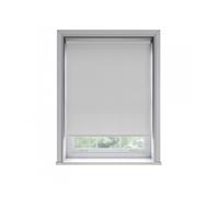 NewEdgeBlinds No Drill White Thermal Blackout Roller Blind (170cm Drop) - 70cm