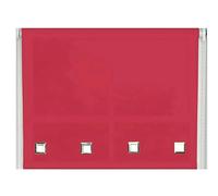 NewEdgeBlinds Red Square Eyelet Edge Roller Blind - 75cm