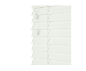 NewEdgeBlinds Serene Smooth Finish Faux Wood Venetian Blinds with Strings (130cm drop) - 260cm
