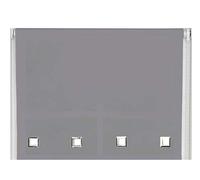NewEdgeBlinds Slate Grey Square Eyelet Edge Roller Blind - 210cm