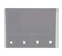 NewEdgeBlinds Slate Grey Square Eyelet Edge Roller Blind - 75cm