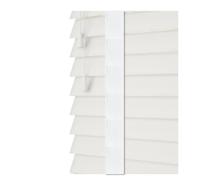 Faux Wood Venetian Blinds with Tapes - Ultra White / 210cm