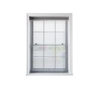 B&Q Faux Wood Venetian Blind with Tapes - Light Grey - 90 cm x 160 cm