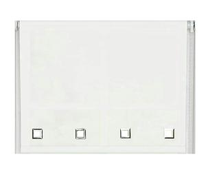 NewEdgeBlinds White Square Eyelet Edge Roller Blind - 150cm