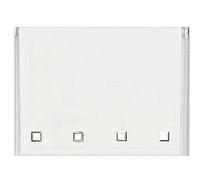 NewEdgeBlinds White Square Eyelet Edge Roller Blind - 50cm