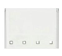 NewEdgeBlinds White Square Eyelet Edge Roller Blind - 70cm